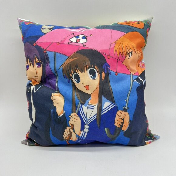 Funimation Fruits Basket Throw Pillow Anime Manga No Tags Rare - Picture 2 of 4
